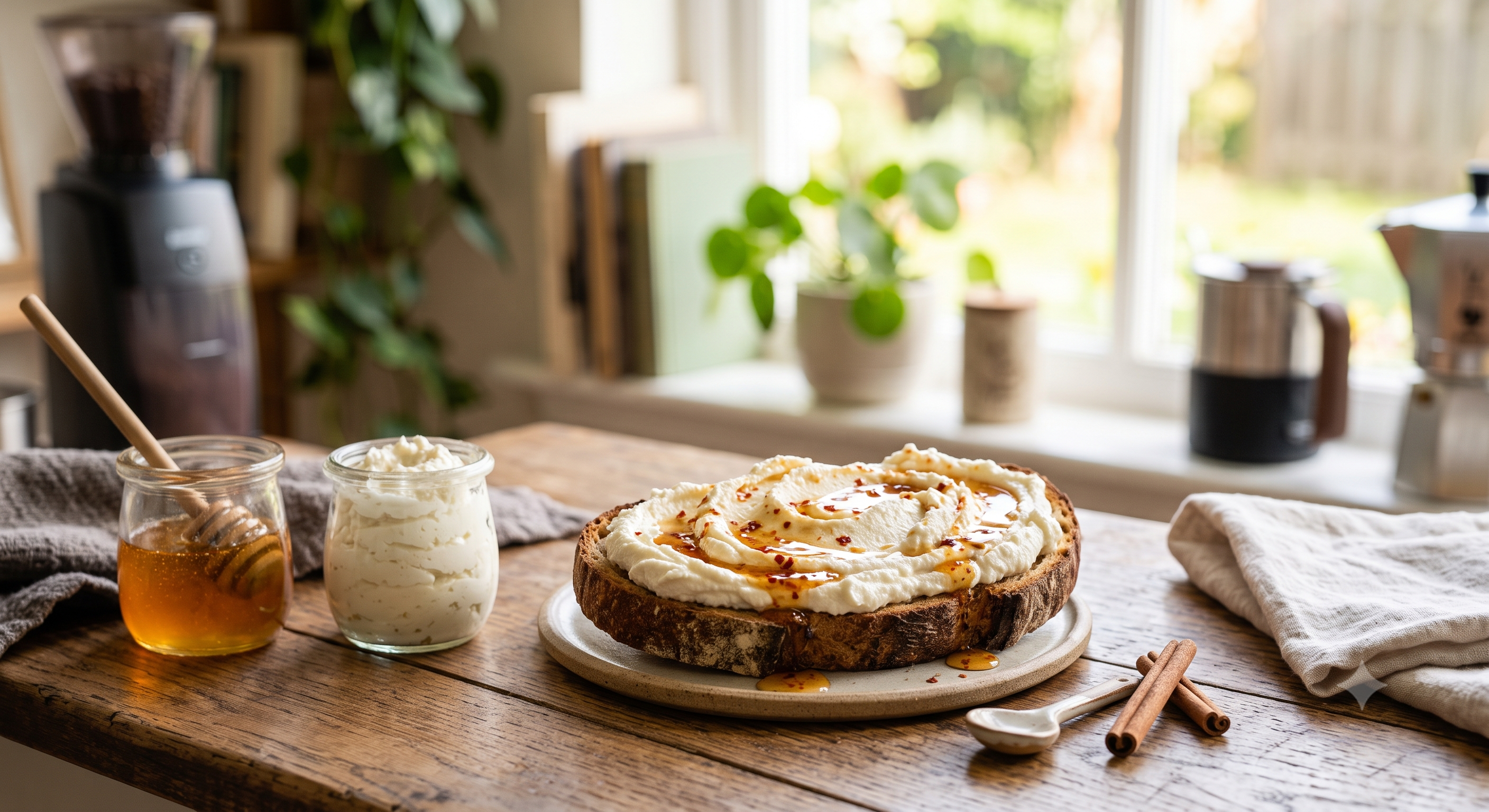 Ricotta and Honey Toast